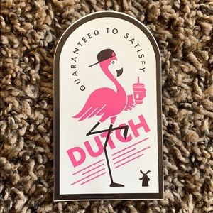DUTCH BROS PINK FLAMINGO STICKER